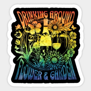 Drinking Around Flower & Garden Festival Orlando Florida Sticker